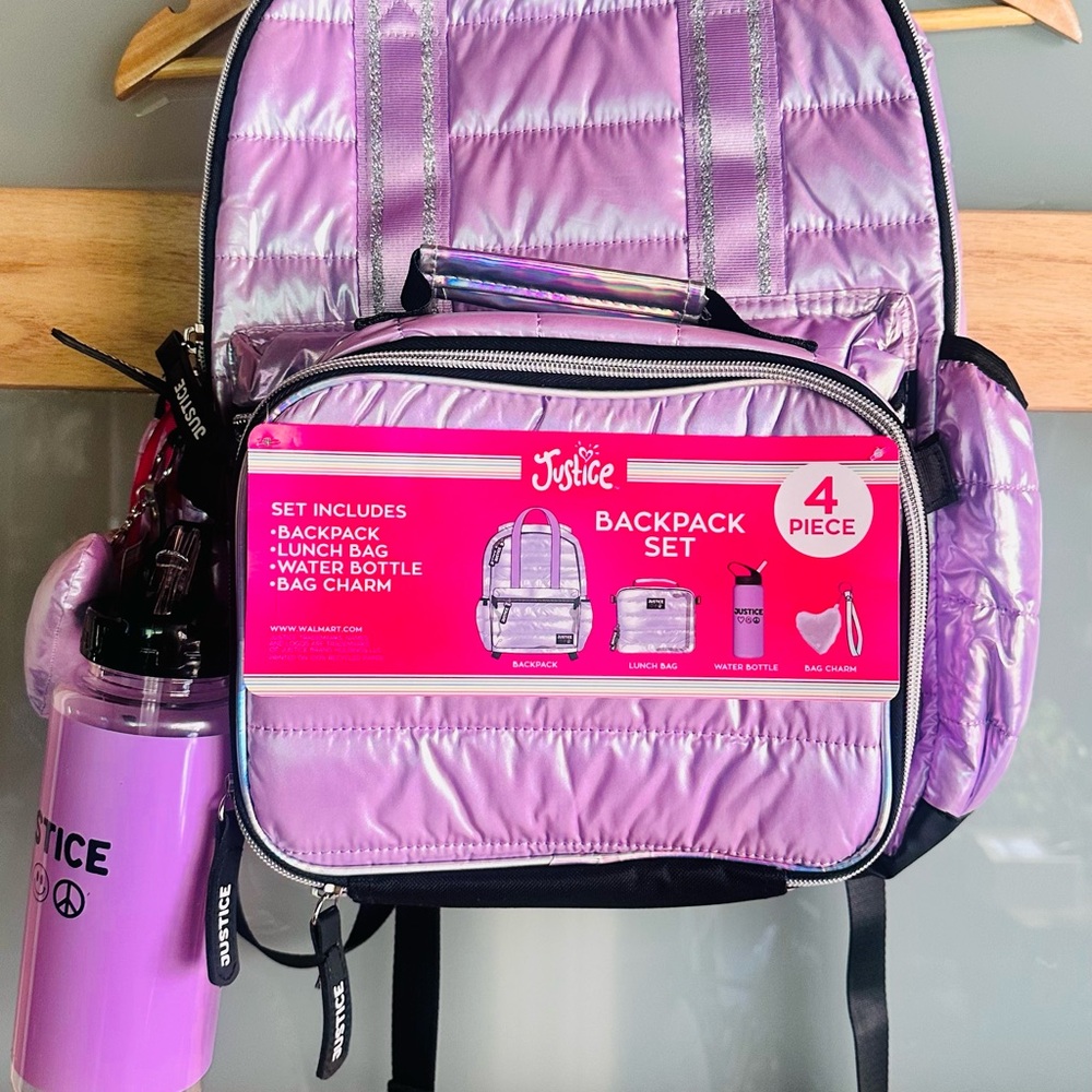 Justice backpack new with tag